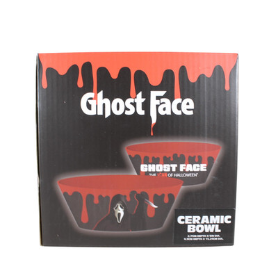 Ghostface Ceramic Bowl Scream Official Horror Movie Merchandise Ghost Face