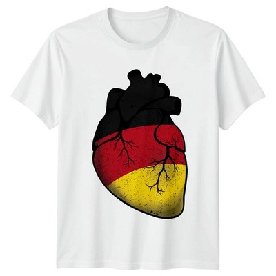 Deutschland Flagge Anatomisch Herz T-Shirt German Roots Heritage Weihnachtsgeschenk