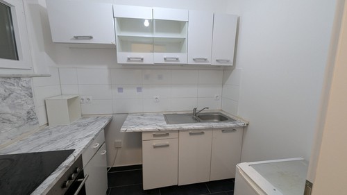 Küchenzeile mit Kühlschrank Ohne Herd & Offen. Siehe Bilder .Ohne GARANTIE.300€