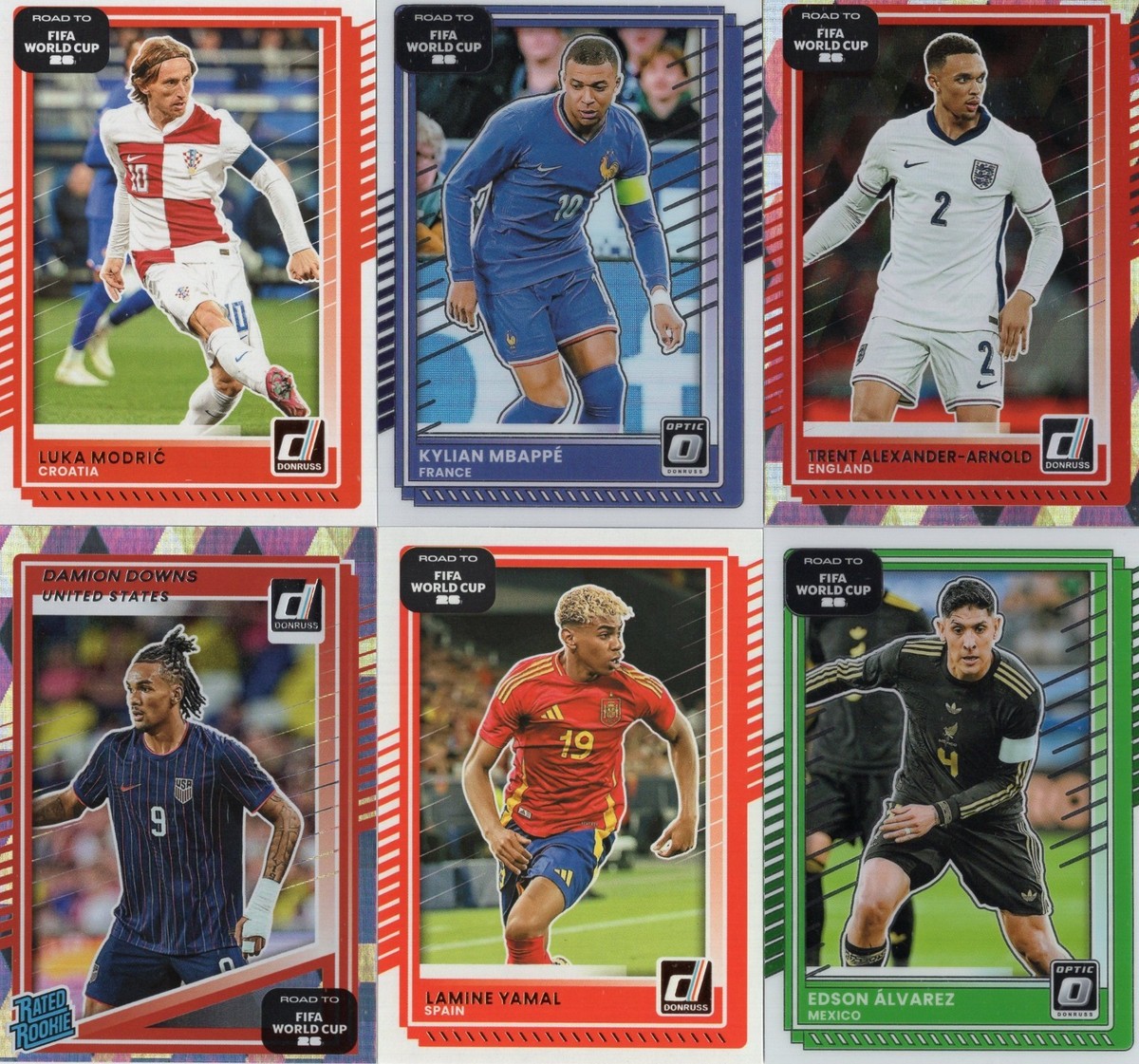2025-26 Donruss Road to FIFA World Cup Soccer - Base & Parallel Cards - You Pick