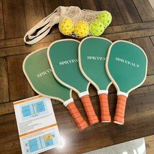 Pickleball Paddles Set of 4 USAPA Approved Pickleball 4 Balls and carrying net