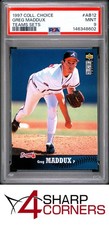 1997 COLLECTOR'S CHOICE TEAMS SETS #AB12 GREG MADDUX HOF POP 1 PSA 9