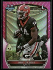 2022 Bowman University Chrome #54 Arik Gilbert Pink Refractor
