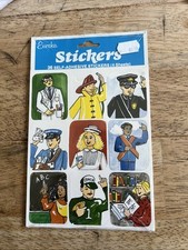 Vintage Eureka Giant Stickers Working Doctor Fireman Etc Professionals 36 Sealed