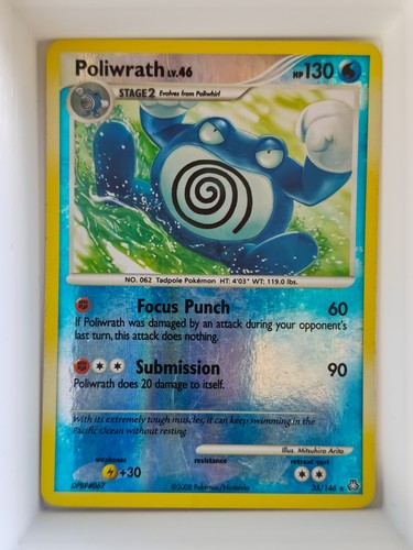 Pokemon Card Poliwrath Reverse Holo Legends Awakened #35 🇺🇸