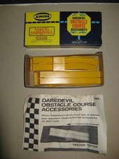 Aurora Vintage HO 1963 - 1969 Obstacle Course Pieces, Box, Inst, Thunderjet 500