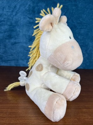 Russ Berrie Giraffe Musical Brahm's Lullaby Noah's Friends Yellow Plush 9'' Rare