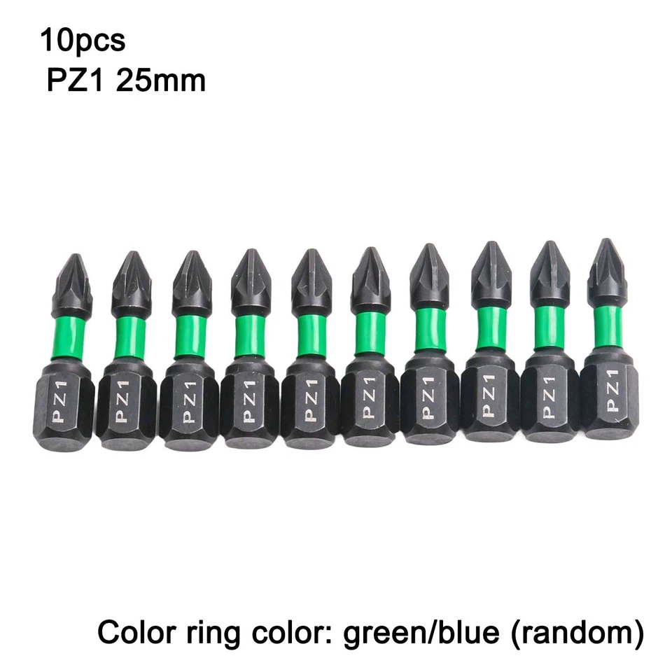 Professional Grade 25mm Screwdriver Bits Set 10PCs Alloy Steel Magnetic Tips - Image 2 of 4