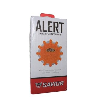 New Savior Alert Emergency LED Safety Lights-3 Pack Waterproof Magnetic