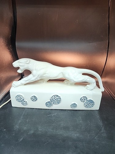 Vintage Kron White Panther TV Lampe funktioniert 16,75 x 9