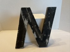 11 1/2 X 1 THICK METAL LETTER N HOME DECOR
