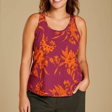 Toad&Co Sunkissed Tank Pink Orange Size Medium NWT