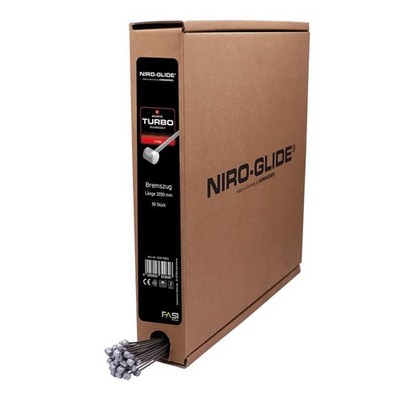 Niro-Glide Bremsinnenzug-Edelstahl mit Quernippel 2050mm, Ø 1,5mm, Box a 50 Stüc