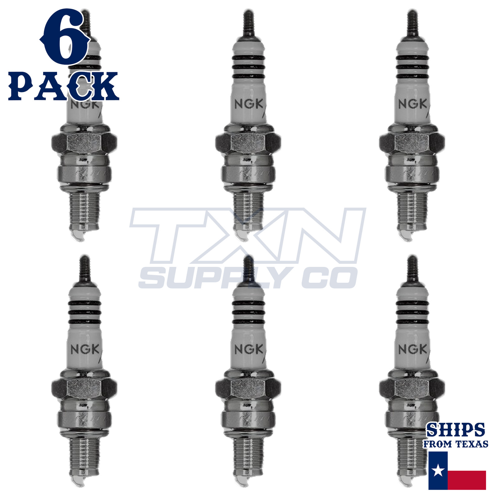 NGK 7274 CR6HIX Spark Plugs 6 Pack