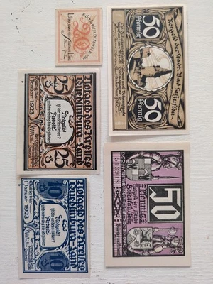 A/19 - ALLEMAGNE - DEUTSCLAND - Lot de 5 Notgeld 1920/21 - NEUF - UNC - Photo 1/2