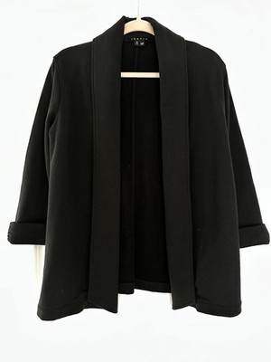 Theory Ashby Raj Open Front Blazer Jacket, M, 100% Cotton