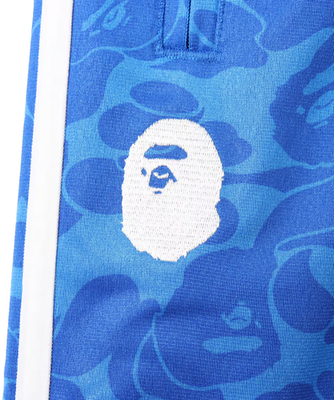 Bape X adidas Originals Firebird Track Pants Blue Camo Retro