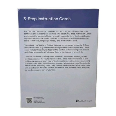 The Creative Curriculum Teaching Strategies 3 Step Instruction Cards 1-20 (2024)