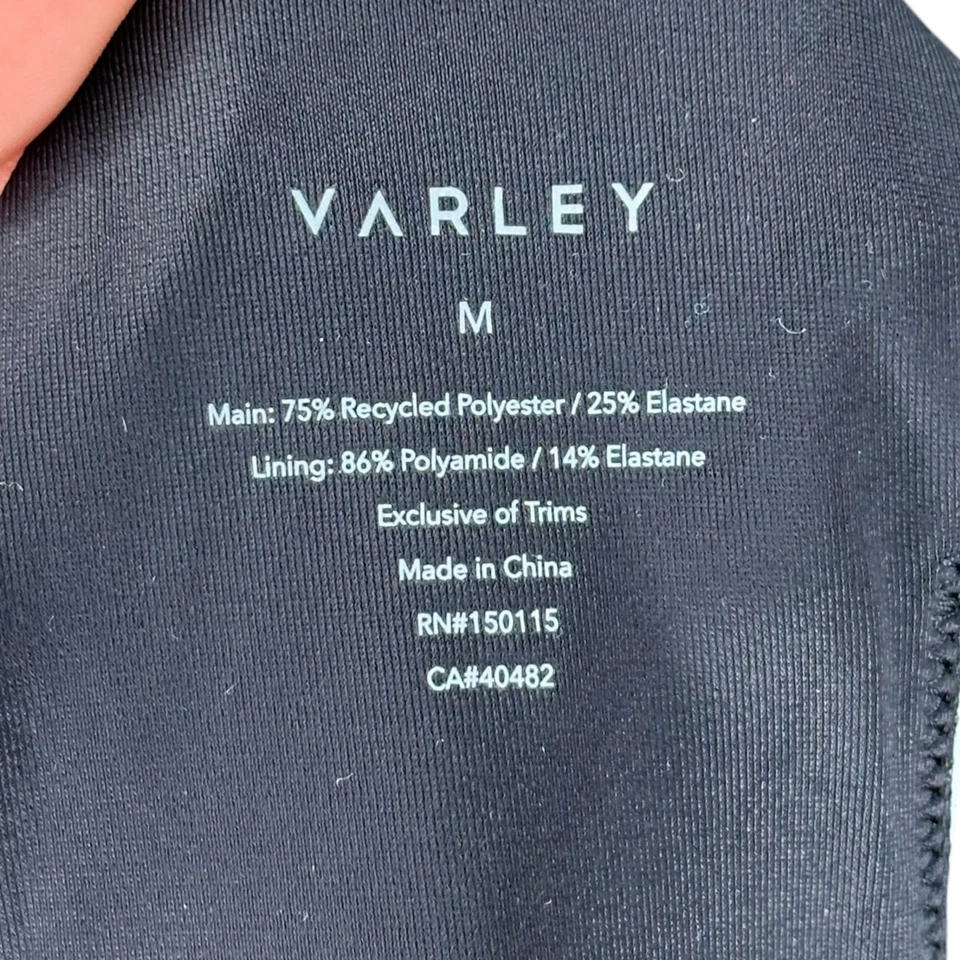 VARLEY Let's Move Harris Bra Women's Size Medium Gray Animal Pattern NWT Yoga - Immagine 3 di 4