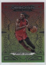 2022 Obsidian Electric Etch Red Yellow & Green Flood 4/75 Jerami Grant #88 12po