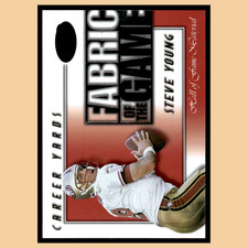 Steve Young /250 #FG-56 2000 Leaf Certified Fabric of the Game 49ers Football NM