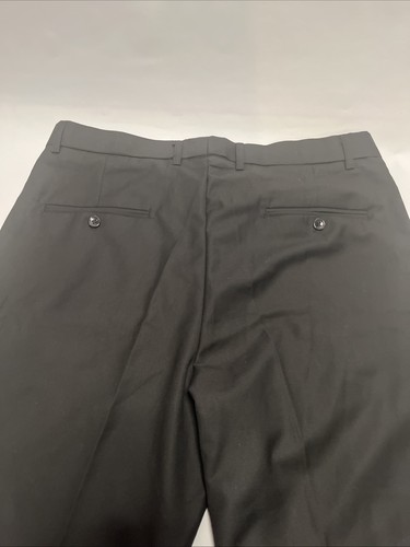 NEW Men’s Trousers Black Dress Tuxedo Pants Straight Leg Slacks Size X-Large - Picture 15 of 15