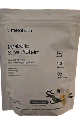 #ad Metabolic Super Protein 15.34 Oz. Creamy Vanilla; New Exp 09 26 $24.95