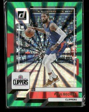 2022-23 Donruss #122 Paul George Holo Laser Green Los Angeles Clippers