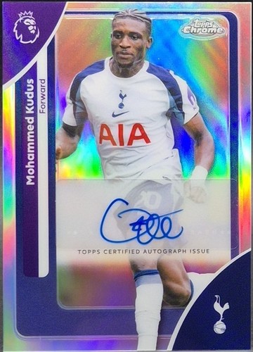Mohammed Kudus 2025-26 Topps Chrome Premier League Yellow RayWave