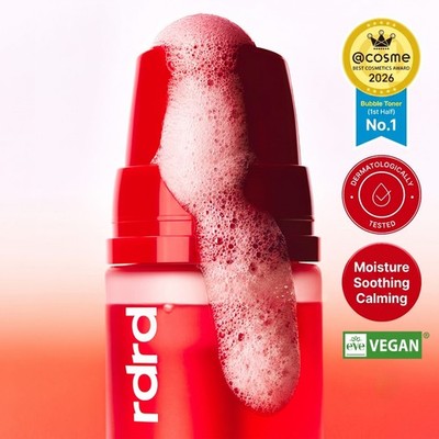 rdrd Vegan Red Apple Lacto Calming Popping Toner 95g Bubble Cooling K-Beauty