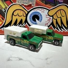 1976-77 Lot Of 2 Backwood Bomb Hot Wheels Redline & Blackwall Green Near Mint