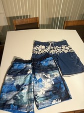 Speedo Island Board Shorts Swim Men s XL Elastic Waistband Island Graphics