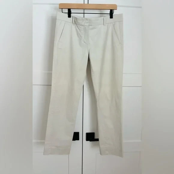 S Max Mara Khaki ( Beige) Straight Leg Casual Trousers EUC US 10