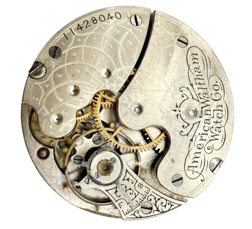 Antique 6s Waltham Seaside Nickel Finish Pocket Watch Movemnt