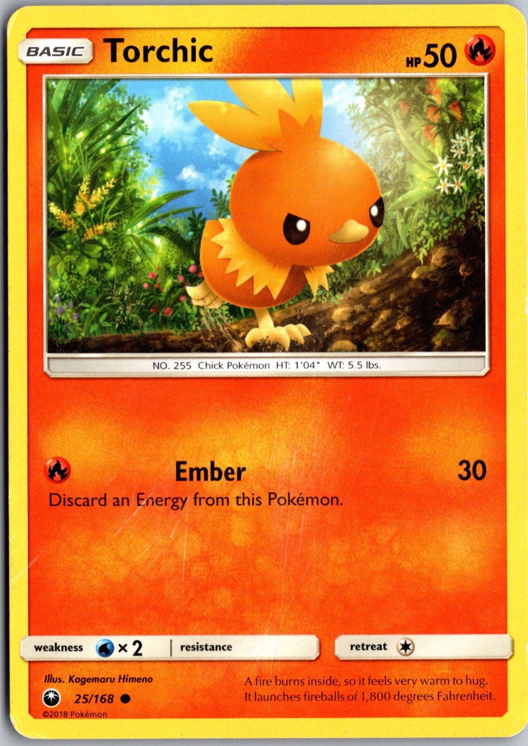 Torchic 25/168 Common Celestial Storm Lightly Played Pokemon Card Starter