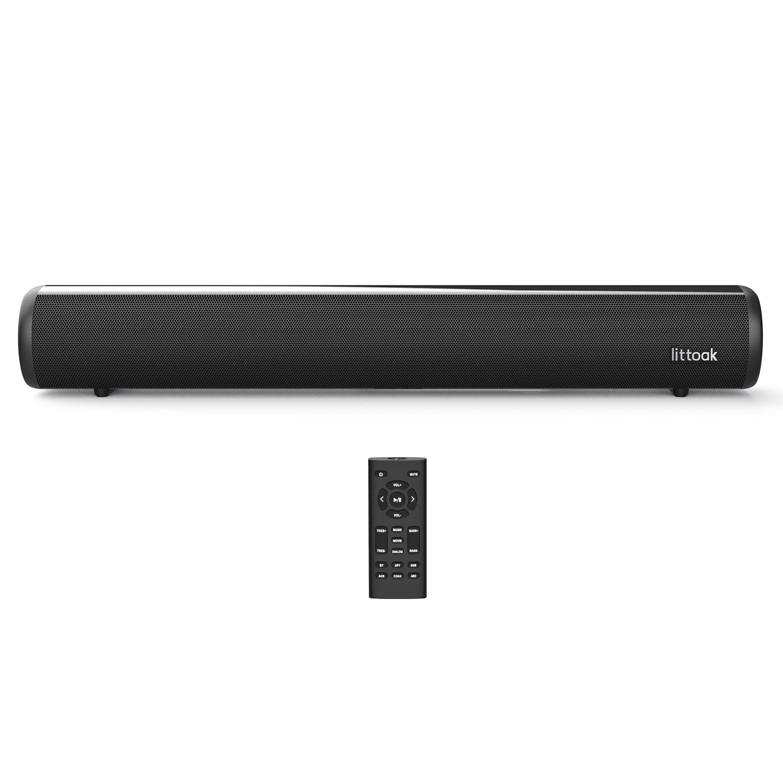 HDMI Sound Bar for TV, Bluetooth Small TV Soundbar Speaker, Optical/HDMI/Aux/...