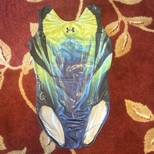 Under Armour Girls Gymnastics Leotard Metallic  GNG  Logo size Children XS