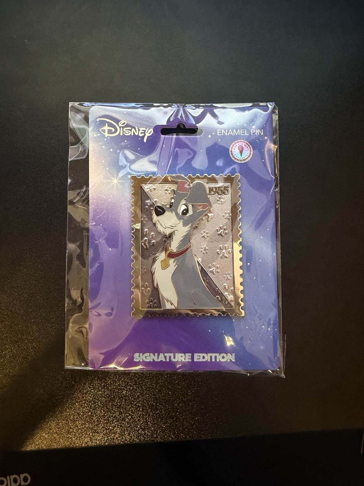 Disney Royal Stamp Lady and the Tramp - The Tramp Collectible Pin *IN HAND*