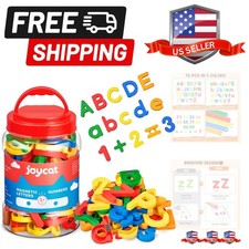 78 Pieces Magnetic Letters Numbers Alphabet Fridge Magnets ABC 123 Preschool ...