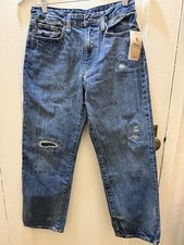 Polo Ralph Lauren 1967 Distressed Blue Denim Jeans Boys Size 12 NWT 100 Cotto