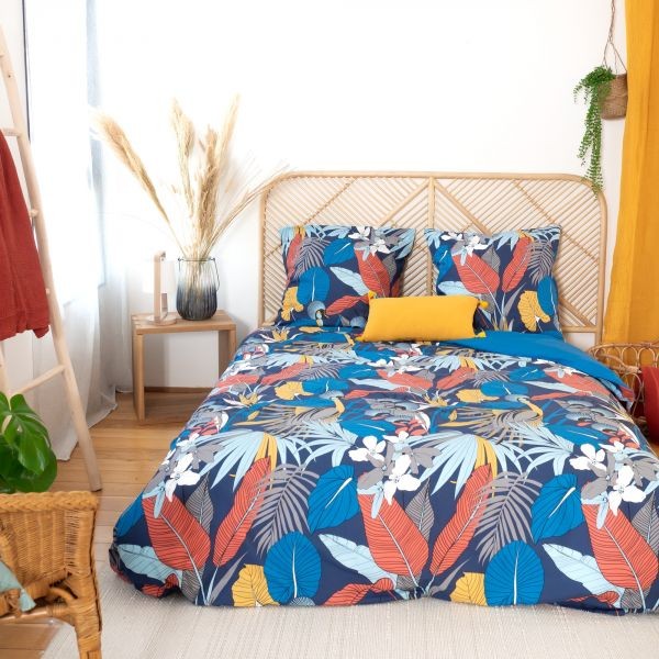 Housse de couette 240x260 en satin de coton Parade pour un lit d'exception