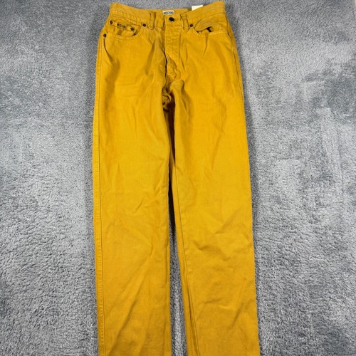 Moschino Jeans, Vintage Moschino Jeans Mens 30 (28x32) Yellow Made in Italy Trousers 90s 80s