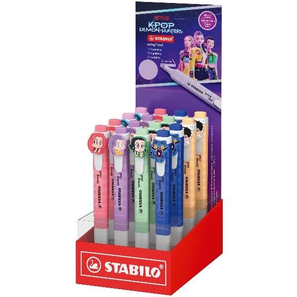 Stabilo , Evidenziatori, Evidenziatore Swing Cool Pastel K-Pop Demon Hunters Limited Edition (16X) - Immagine 3