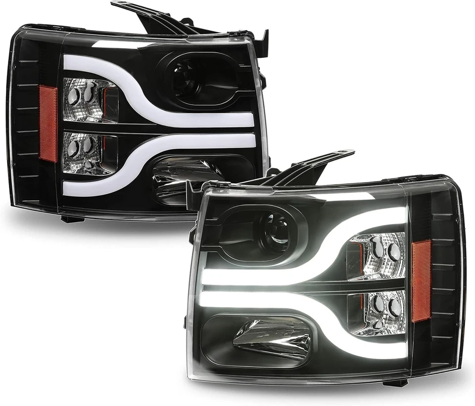 Faróis projetores de halogênio Chevy Silverado 15000/2500HD/3500HD para 2007-2014 - Imagem 4 de 4