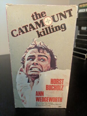THE CATAMOUNT KILLING VHS 1974 (VidAmerica) Horst Bucholz FULL FLAP