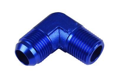 Fitting Adapter Verbinder Anschluss 90' AN6-1/2''NPT Blau