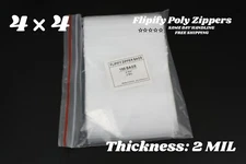 4x4 Clear 2 Mil Zip Poly Plastic Zipper Bags Reclosable Lock Small Baggies