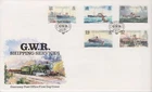 Unaddressed Guernsey FDC Cover 1989 GWR Shipping Services STAMP SET