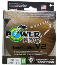 Power Pro Super 8 Slick V2 Hi-Vis Aqua Green 30 lb 150 yds Braided Fishing Line