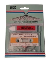 Audio Tape Cassette Player Wet Head Cleaner & Demagnetizer